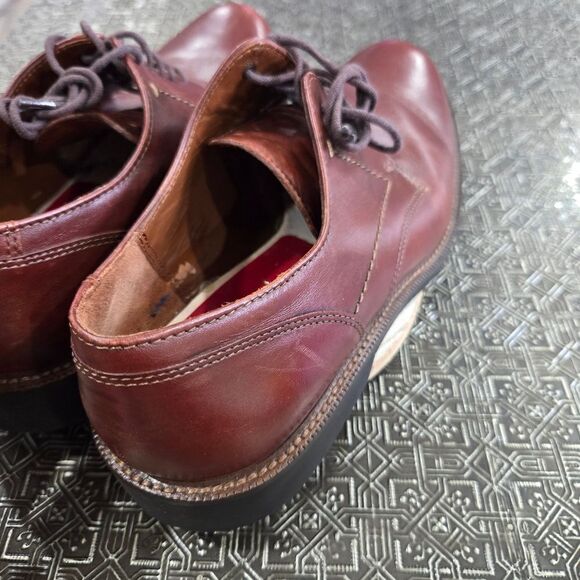 ? ECCO  Lisbon Plain Toe Cognac Brown Leather Oxford Shoes. Size EU42 US8-8.5